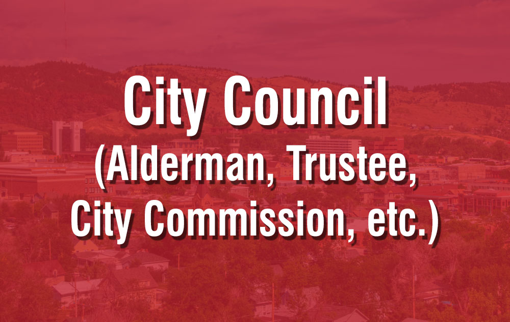 South Dakota City Council, Alderman, Trustee, City Commission